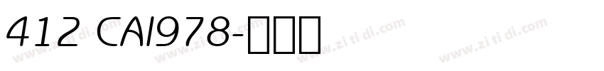 412 CAI978字体转换